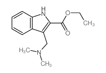ethyl 3-(dimethylaminomethyl)-1H-indole-2-carboxylate structure