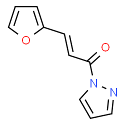 1H-Pyrazole,1-[3-(2-furanyl)-1-oxo-2-propenyl]-(9CI) structure