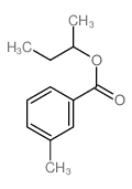 Benzoic acid,3-methyl-, 1-methylpropyl ester Structure