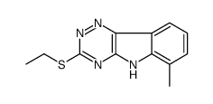 3-ethylsulfanyl-6-methyl-5H-[1,2,4]triazino[5,6-b]indole结构式