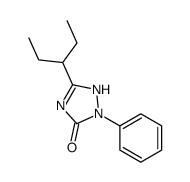 3-(1-Ethylpropyl)-1-phenyl-1H-1,2,4-triazol-5(4H)-one structure