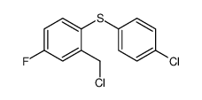 2-(chloromethyl)-1-(4-chlorophenyl)sulfanyl-4-fluorobenzene Structure