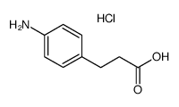 3-(4-aminophenyl)propionic acid hydrochloride结构式