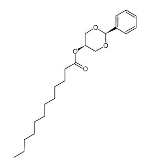 Dodecanoic acid 2-phenyl-1,3-dioxan-5-yl ester结构式