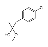 2-(4-chlorophenyl)-1-methoxycyclopropan-1-ol Structure