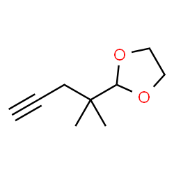 1,3-Dioxolane,2-(1,1-dimethyl-3-butynyl)- (9CI) structure