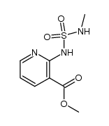 Methyl 2-(((methylamino)sulfonyl)amino)-3-pyridine carboxylate结构式