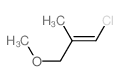 1-chloro-3-methoxy-2-methyl-prop-1-ene Structure