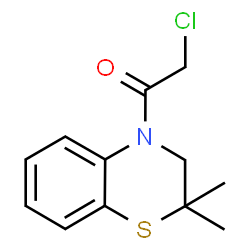 4-(2-Chloroacetyl)-2,2-dimethyl-2H-1,4-benzothiazine结构式