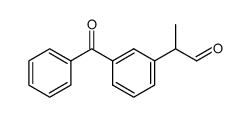 R-2-(3-benzoylphenyl)-propionaldehyde结构式