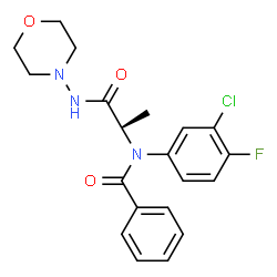 Benzamide, N-(3-chloro-4-fluorophenyl)-N-[1-methyl-2-(4-morpholinylamino)-2-oxoethyl]-, (S)- (9CI) structure