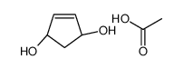 acetic acid,(1R,3R)-cyclopent-4-ene-1,3-diol Structure