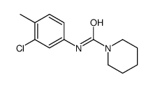 N-(3-chloro-4-methylphenyl)piperidine-1-carboxamide结构式