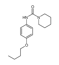 N-(4-butoxyphenyl)piperidine-1-carboxamide结构式