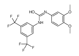 1-[3,5-bis(trifluoromethyl)phenyl]-3-(3,4-dimethoxyphenyl)urea结构式