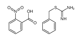 benzyl carbamimidothioate,2-nitrobenzoic acid结构式