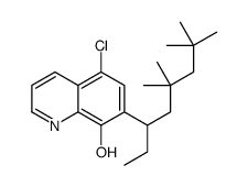5-chloro-7-(5,5,7,7-tetramethyloctan-3-yl)quinolin-8-ol Structure