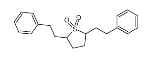 2,5-bis(2-phenylethyl)thiolane 1,1-dioxide结构式