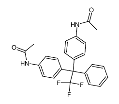 N-{4-[1-(4-Acetylamino-phenyl)-2,2,2-trifluoro-1-phenyl-ethyl]-phenyl}-acetamide Structure