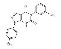 1H-Pyrazolo[3,4-d]pyrimidine-4,6(5H,7H)-dione,5-(3-methylphenyl)-1-(4-methylphenyl)- picture