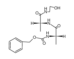 Nα-Benzyloxycarbonyl-L-alanyl-D-alaninethanolamid结构式