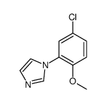 1-(5-chloro-2-methoxyphenyl)imidazole结构式