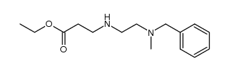 N-Benzyl-N-methyl-N'-(2-aethoxycarbonylaethyl)-aethylendiamin Structure