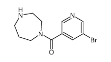 (5-bromopyridin-3-yl)-(1,4-diazepan-1-yl)methanone结构式