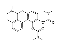 Bis(dimethylcarbamic acid)5,6,6a,7-tetrahydro-6-methyl-4H-dibenzo[de,g]quinoline-10,11-diyl ester结构式