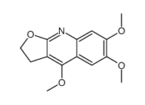 4,6,7-trimethoxy-2,3-dihydrofuro[2,3-b]quinoline结构式