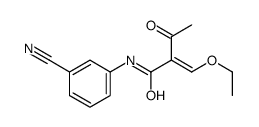 N-(3-cyanophenyl)-2-(ethoxymethylidene)-3-oxobutanamide Structure