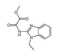 methyl 2-[(1-ethylbenzimidazol-2-yl)amino]-2-oxoacetate Structure