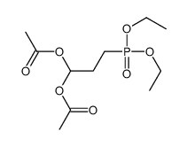 (1-acetyloxy-3-diethoxyphosphorylpropyl) acetate Structure