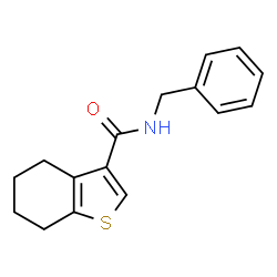 N-Benzyl-4,5,6,7-tetrahydro-1-benzothiophene-3-carboxamide结构式