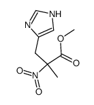 3-(1(3)H-imidazol-4-yl)-2-methyl-2-nitro-propionic acid methyl ester Structure