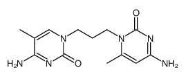 4,4'-diamino-5,6'-dimethyl-1H,1'H-1,1'-propane-1,3-diyl-bis-pyrimidin-2-one结构式