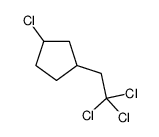 1-chloro-3-(2,2,2-trichloroethyl)cyclopentane Structure