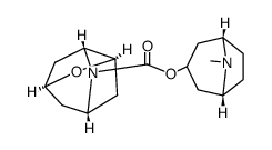 hexahydro-2,5-methano-furo[3,2-b]pyrrole-4-carboxylic acid tropan-3endo-yl ester Structure