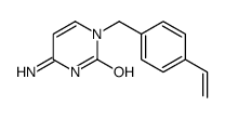 4-amino-1-[(4-ethenylphenyl)methyl]pyrimidin-2-one Structure