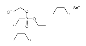 dibutyl-chloro-(2-diethoxyphosphorylethyl)stannane结构式