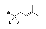 1,1,1-tribromo-4-methylhex-3-ene Structure