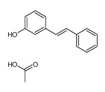 acetic acid,3-(2-phenylethenyl)phenol结构式