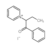 Pyridinium,1-(1-benzoylpropyl)-, iodide (1:1) structure