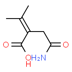 2-Butenoic acid,2-(2-amino-2-oxoethyl)-3-methyl-结构式