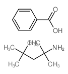 benzoic acid; 2,4,4-trimethylpentan-2-amine结构式