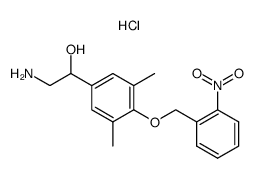 2-amino-1-{3,5-dimethyl-4-[(2-nitrobenzyl)oxy]phenyl}-1-ethanol hydrochloride结构式