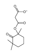 3-oxo-3-(1,3,3-trimethyl-2-oxocyclohexyl)oxypropanoate结构式