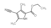 1H-Pyrrole-2-carboxylicacid, 4-cyano-3,5-dimethyl-, ethyl ester Structure