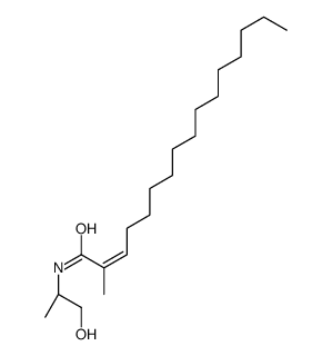 N-[(2S)-1-hydroxypropan-2-yl]-2-methylhexadec-2-enamide Structure