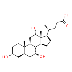 (3a,5a,7b,12a)-3,7,12-trihydroxy-Cholan-24-oic acid结构式